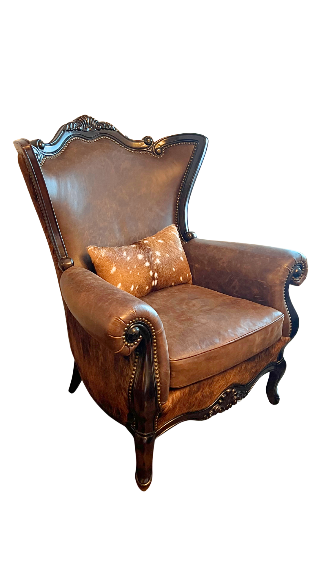 Patchwork Leather Accent Chair—Shop—Rios Interiors